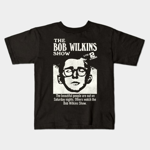 The Bob Wilkins Show Horror Host Creature Feature Kids T-Shirt by darklordpug